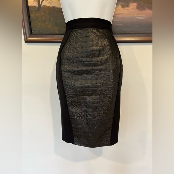 Single Los Angeles pencil leather skirt - Picture 14 of 17